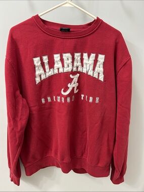 Colosseum Red Alabama Crewneck Sweatshirt
